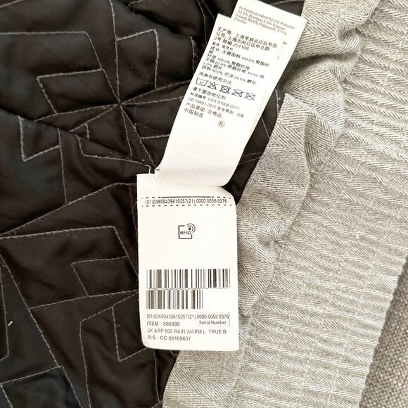 Quechua by Decathlon Rain Jacket Heather Gray Softshell Sherpa Lined Hooded XS - Picture 6 of 6